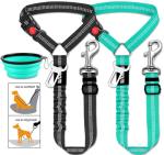 3-Piece Retractable Pet Seatbelt Set for Dogs