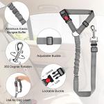 Adjustable Dog Cat Seatbelt Safety Strap Set