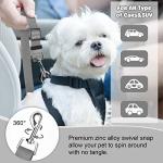 Adjustable Dog Cat Seatbelt Safety Strap Set
