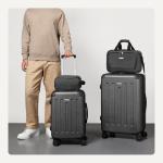 Amazon Basics 4-Piece Hardside Luggage Set, Black