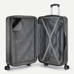 Amazon Basics 4-Piece Hardside Luggage Set, Black