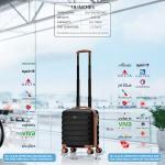 Flight Knight 18-Inch Carry-On Suitcase with USB Port