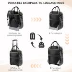 Star Cloud Underseat Rolling Backpack for Women