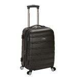Rockland Melbourne 20-Inch Black Expandable Spinner Luggage