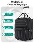 BAGSMART Small Underseat Wheels Carry-On Luggage