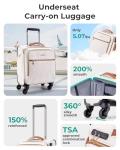 BAGSMART Airline Approved Underseat Carry-On Luggage