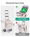 BAGSMART Airline Approved Underseat Carry-On Luggage