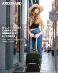 Arcoyard 17-Inch Underseat Rolling Luggage Bag