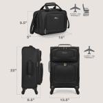 U.S. Traveler 20" Lightweight Rolling Carry-On Suitcase