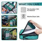 Lightweight Compression Packing Cubes 5 Set - Green