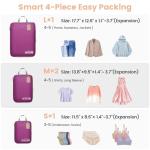 Cambond Packing Cubes for Travel - 4 Pack