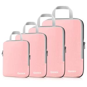 Gonex Expandable Packing Cubes, 4pcs Travel Organizers