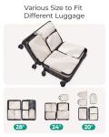 BAGSMART 6-Piece Compression Packing Cubes Set