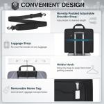 RainSmore Waterproof Garment Bag for Travel, Black