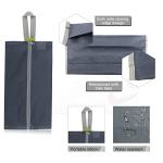 BeeGreen Zippered Shoe Organizer - 6 Colorful Bags