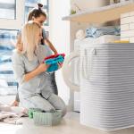 Lifewit Collapsible Laundry Hamper 2-Pack, Grey