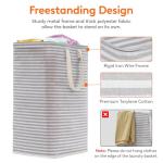 Lifewit Collapsible Laundry Hamper 2-Pack, Grey