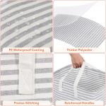 Lifewit Collapsible Laundry Hamper 2-Pack, Grey