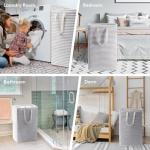 Lifewit Collapsible Laundry Hamper 2-Pack, Grey