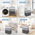 BlissTotes 3-Pack Waterproof Laundry Hamper Set