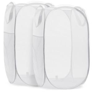Collapsible Mesh Pop Up Laundry Hamper - 2-Pack