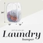 Collapsible Mesh Pop Up Laundry Hamper - 2-Pack