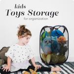 Collapsible Mesh Pop-Up Hamper - 2-Pack Black