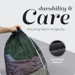 Extra Large Mesh Laundry Bag with Drawstring Closure