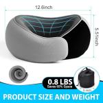 Memory Foam Travel Neck Pillow with 360° Support