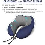 MLVOC Memory Foam Travel Pillow Set - Blue