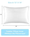 Travel Toddler Pillow - 13 x 18, Machine Washable