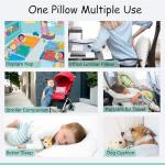 ZPECC Organic Cotton Toddler Travel Pillows 2 Pack
