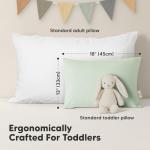 KeaBabies Organic Cotton Travel Pillows for Kids