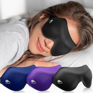 3 Pack Blackout 3D Eye Masks for Sleeping