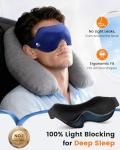 3 Pack Blackout 3D Eye Masks for Sleeping
