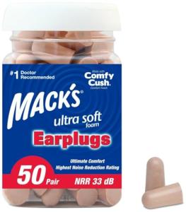 Mack's Ultra Soft Foam Earplugs - 50 Pairs