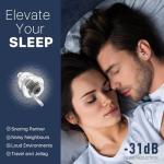 Softvox Reusable Ear Plugs for Sleep and Travel