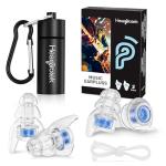 Hearprotek Reusable Musician Ear Plugs, 2 Pairs
