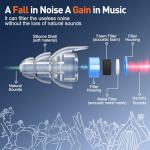 Noise Cancelling Silicone Ear Plugs for Concerts