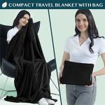 PAVILIA 2-in-1 Travel Blanket and Pillow Set