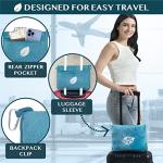 PAVILIA Compact Travel Blanket and Pillow Set