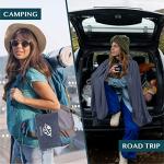 Compact Travel Blanket with Pillow and Clip