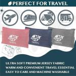 Compact Travel Blanket with Pillow and Clip