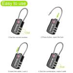 GIVERARE TSA Approved Combination Luggage Locks - 4 Pack