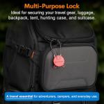 TSA Approved Ultra-Secure Travel Luggage Locks - 2 Pack