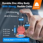 TSA Approved Ultra-Secure Travel Luggage Locks - 2 Pack