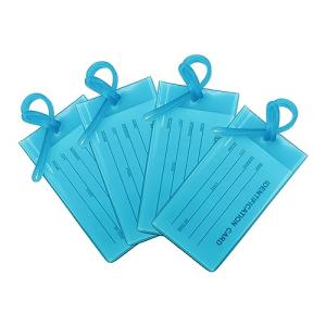 Colorful Flexible Travel Luggage Tags - 4 Pack