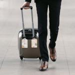 4-Pack PU Leather Luggage Tags, Green Marble