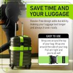 TSA-Approved Luggage Straps with Heavy-Duty Buckles