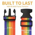 BILIONE 4 Pack TSA Approved Luggage Straps